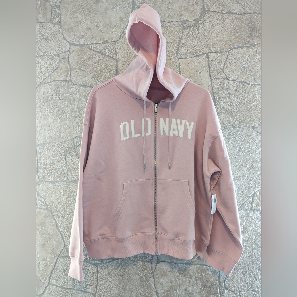 Medium, Old Navy Women's Slouchy Full-Zip Hoodie - Picture 2 of 5